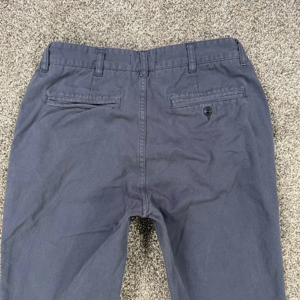 Taylor Stitch The Foundation Pant Mens 30x32 Slim Fit Navy Organic Cotton Chino